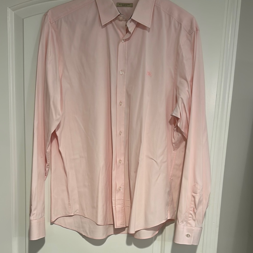 Burberry Men's Pink Dress Shirt